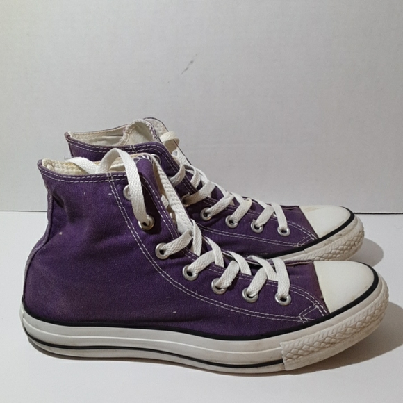 purple converse high tops